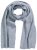 Ulla Popken Ribbed Knit Scarf Light Grey Melange - Tilbehør - 