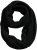 Ulla Popken Knit Infinity Scarf Black - Tilbehør - 