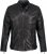 JP1880 Classic Biker Style Leather Jacket Black - Jakker - Jakker i store størrelser, 2XL- 12XL
