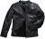 JP1880 Classic Biker Style Leather Jacket Black - Jakker - Jakker i store størrelser, 2XL- 12XL