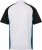 JP1880 FLEXNAMIC® QuickDry Tennis Polo Black-White-Blue - Sportstøj & Outdoor - Sportstøj i store størrelser til mænd