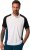 JP1880 FLEXNAMIC® QuickDry Tennis Polo Black-White-Blue - Sportstøj & Outdoor - Sportstøj i store størrelser til mænd