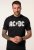 JP1880 AC/DC Classic Logo Band T-Shirt Black - T-shirts - T-shirts i store størrelser - 2XL-14XL