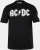 JP1880 AC/DC Classic Logo Band T-Shirt Black - T-shirts - T-shirts i store størrelser - 2XL-14XL