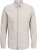 Jack & Jones Breeze Linen Blend Long Sleeve Shirt Crockery - Skjorter - Skjorter til store mænd 2XL- 8XL