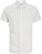 Jack & Jones Breeze Linen Blend Short Sleeve Shirt White - Skjorter - Skjorter til store mænd 2XL- 8XL