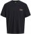 Jack & Jones Botaniq Crew Neck T-Shirt Black - T-shirts - T-shirts i store størrelser - 2XL-14XL