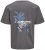 Jack & Jones Hawaii Crew Neck T-Shirt Grey - T-shirts - T-shirts i store størrelser - 2XL-14XL