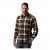 JP1880 Shirt Flannel Long Sleeve Dark Brown TALL - HERRETØJ MT-6XLT - Tøj til høje mænd
