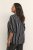 Kaffe Curve Sida Bluse Sort / Chalk Stribet - Bluser & tunikaer - 