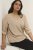 Kaffe Curve Joy Bluse Beige / Sort Prikket - Bluser & tunikaer - Bluser og tunikaer til alle størrelser
