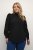 Kaffe Curve Ditta Smock Bluse Sort - Bluser & tunikaer - 