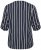 Kaffe Curve Sida Bluse Marineblå / Chalk Stribet - Bluser & tunikaer - 
