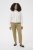 Kaffe Curve Leana Chinobukser 7/8 Mørk beige - Jeans & Bukser i Store Størrelser – Plus Size - 