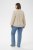 Kaffe Curve Josa Shirt Feather Grey Stripe - Skjortebluser - 