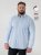 D555 Oliver Pletafvisende Strygefri Stretchskjorte med Lange Ærmer Lyseblå - Skjorter - Skjorter til store mænd 2XL- 8XL