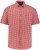 JP1880 Shirt Traditional Checked Short Sleeve Red - Skjorter - Skjorter til store mænd 2XL- 8XL