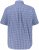 JP1880 Short Sleeve Check Print Traditional Shirt Blue - Skjorter - Skjorter til store mænd 2XL- 8XL