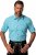 JP1880 Shirt Traditional Short Sleeve Turquoise - Skjorter - Skjorter til store mænd 2XL- 8XL