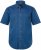JP1880 Shirt Denim Short Sleeve Blue TALL - HERRETØJ MT-6XLT - Tøj til høje mænd