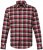 JP1880 Shirt Flannel Checked Long Sleeve Red TALL - HERRETØJ MT-6XLT - Tøj til høje mænd