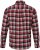 JP1880 Shirt Flannel Checked Long Sleeve Red TALL - HERRETØJ MT-6XLT - Tøj til høje mænd
