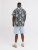 Jack & Jones Honolulu Short Sleeve Resort Shirt Black - Skjorter - Skjorter til store mænd 2XL- 8XL
