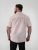 D555 Lucas Pletafvisende Strygefri Stretchskjorte med Korte Ærmer Pink - Skjorter - Skjorter til store mænd 2XL- 8XL