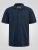 D555 Connor Stretch Cuban Collar Resort Short Sleeve Shirt Navy - Skjorter - Skjorter til store mænd 2XL- 8XL