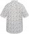 North Latitude 61111 Kortærmet Hørskjorte med Print Hvid - Skjorter - Skjorter til store mænd 2XL- 8XL