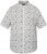 North Latitude 61111 Kortærmet Hørskjorte med Print Hvid - Skjorter - Skjorter til store mænd 2XL- 8XL