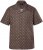 JP1880 Boxy Cuba Short Sleeve Shirt Brown - Skjorter - Skjorter til store mænd 2XL- 8XL