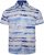 Kam Jeans 6065 Faded Leaf Short Sleeve Shirt Blue - Skjorter - Skjorter til store mænd 2XL- 8XL