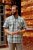 Kam Jeans 6339 Checked Short Sleeve Shirt Mineral Blue - Skjorter - Skjorter til store mænd 2XL- 8XL