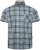 Kam Jeans 6339 Checked Short Sleeve Shirt Mineral Blue - Skjorter - Skjorter til store mænd 2XL- 8XL