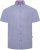 Kam Jeans 6340 Linen Mix Short Sleeve Shirt Blue - Skjorter - Skjorter til store mænd 2XL- 8XL
