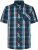 Kam Jeans 6380 Casual Checked Short Sleeve Shirt Navy - Kortærmede skjorter - Kortærmede Skjorter Store Størrelser