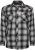 Kam Jeans 6352 Western Twin Pocket Long Sleeve Shirt Charcoal - Skjorter - Skjorter til store mænd 2XL- 8XL
