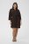 Kaffe Curve Mille Short Shirt Dress Black Coffee Brown - Minikjoler - 
