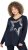 Ulla Popken Sequined Star Rolled Edge Sweater Navy - Hættetrøjer og sweatshirts - Bløde sweatshirts, hoodies & strik