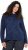 Ulla Popken Textured Glitter Embroidery Oversized Sweater Ink Blue - Hættetrøjer og sweatshirts - 