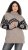 Ulla Popken Aztec Pattern Turtleneck Sweater Pebble Grey - Hættetrøjer og sweatshirts - 