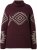 Ulla Popken Aztec Pattern Turtleneck Sweater Plum - Hættetrøjer og sweatshirts - 