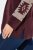 Ulla Popken Aztec Pattern Turtleneck Sweater Plum - Hættetrøjer og sweatshirts - Bløde sweatshirts, hoodies & strik