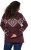 Ulla Popken Aztec Pattern Turtleneck Sweater Plum - Hættetrøjer og sweatshirts - 