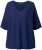 Ulla Popken Oversized 3/4 Sleeve V-Neck Sweater Navy - Hættetrøjer og sweatshirts - Bløde sweatshirts, hoodies & strik