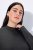 Ulla Popken Long Sleeves Mock Turtleneck Sweater Charcoal Grey Melange - Hættetrøjer og sweatshirts - Bløde sweatshirts, hoodies & strik