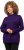 Ulla Popken Long Sleeves Mock Turtleneck Sweater Deep Violet - Hættetrøjer og sweatshirts - Bløde sweatshirts, hoodies & strik