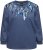 Ulla Popken Sequined Neck Long Sleeve Sweatshirt Ink Blue - Hættetrøjer og sweatshirts - 