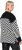 Ulla Popken Graphic Stripe Long Sleeve Turtleneck Sweater Black - Hættetrøjer og sweatshirts - Bløde sweatshirts, hoodies & strik